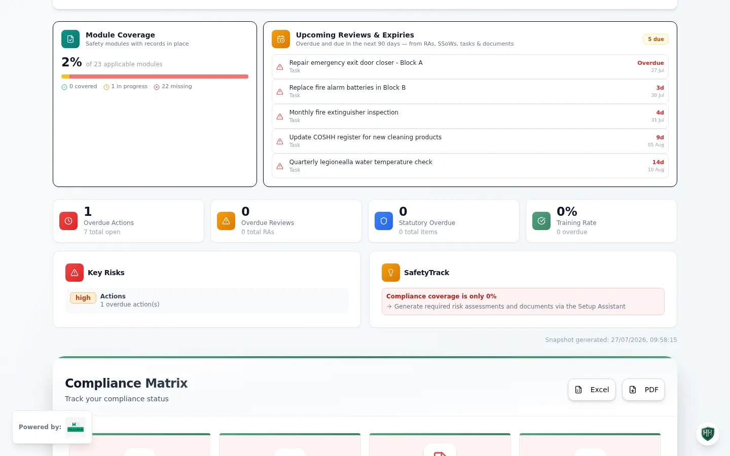 SafetyTrack screenshot 1